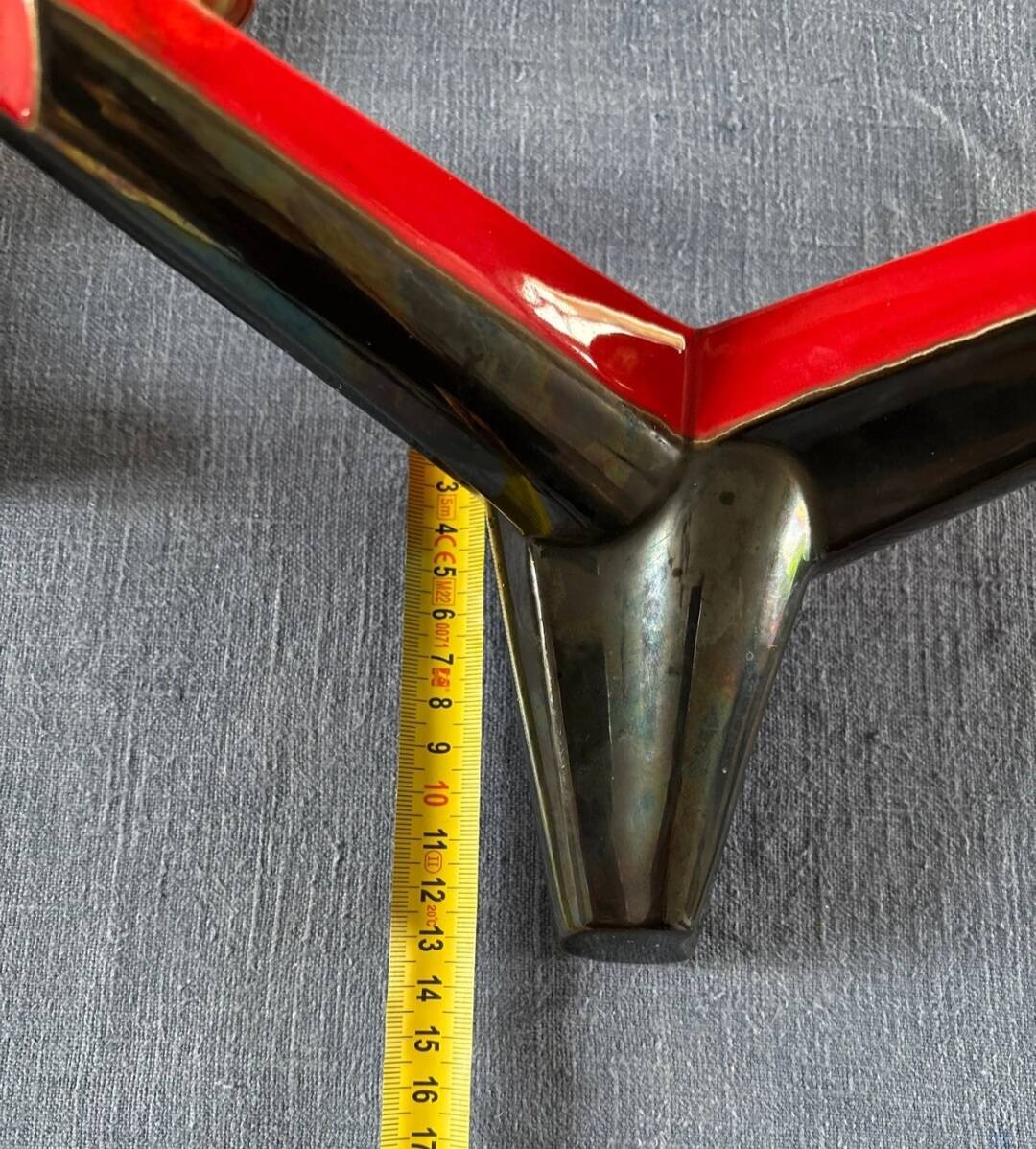 Art Deco ceramic wall light from the 1950s-60s.