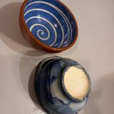 Set of 10 old vintage bowls