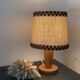 Wooden table lamp, 70s