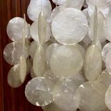 Vintage Capiz shell hanging lamp