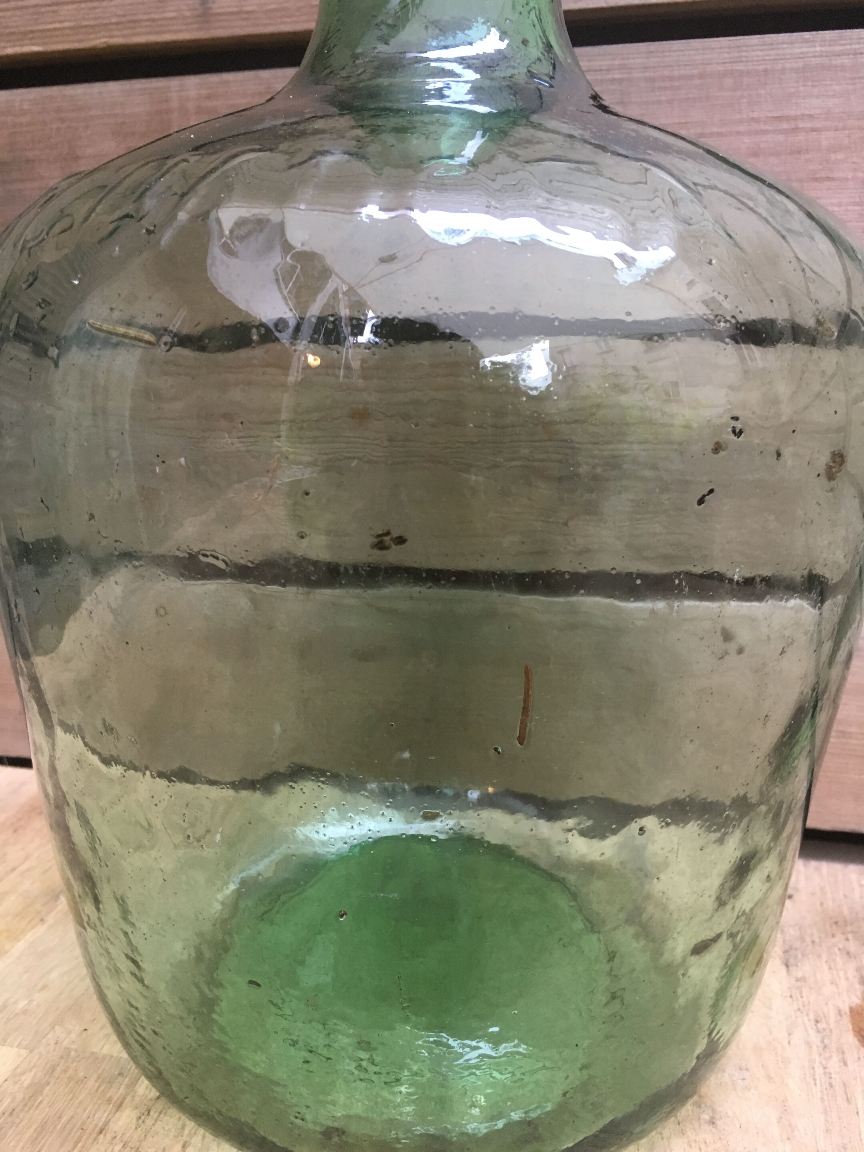 Beautiful demijohn blown glass