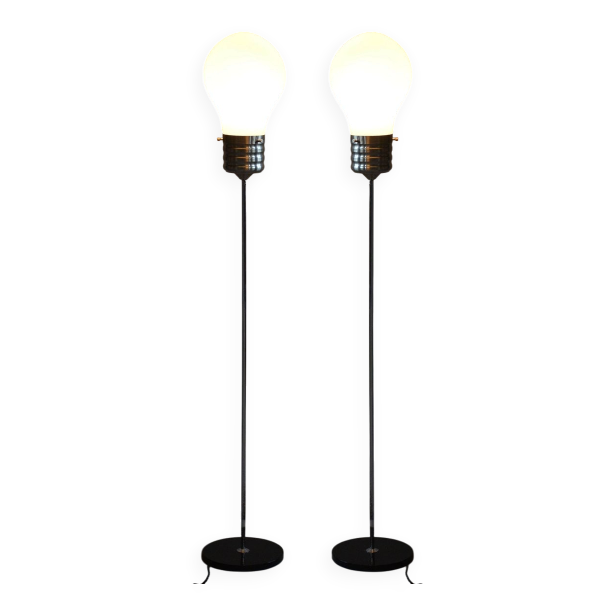Mid-Century Modern Floor Lamp in Beech and Chrome, 1970s