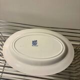 Antique oval Boch platter – “Grand Bouquet” decoration