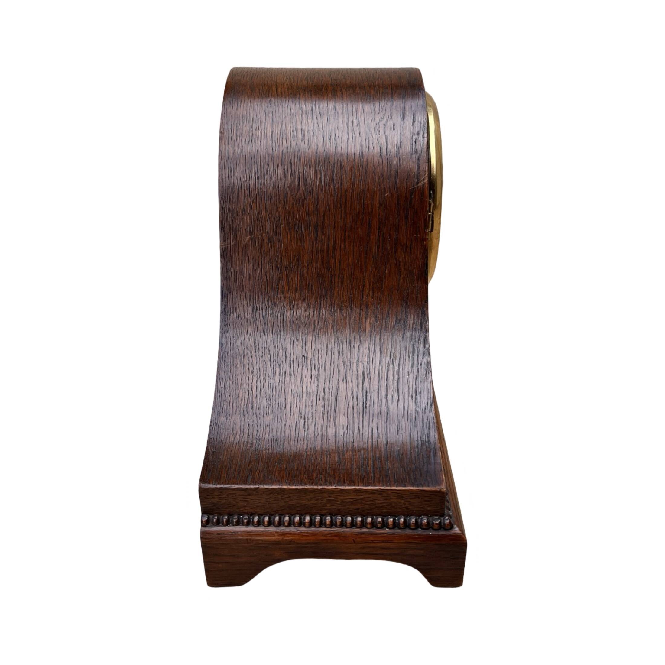 Mantel clock, art deco style, Napoleon's hat, Germany, 1930s.