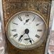 Horloge, pendule d'officier, laiton, pendule voyage, réveil, cadran, vitres latérales, restaurée