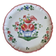 Antique pie dish in St Clément faience with a basket hen motif.