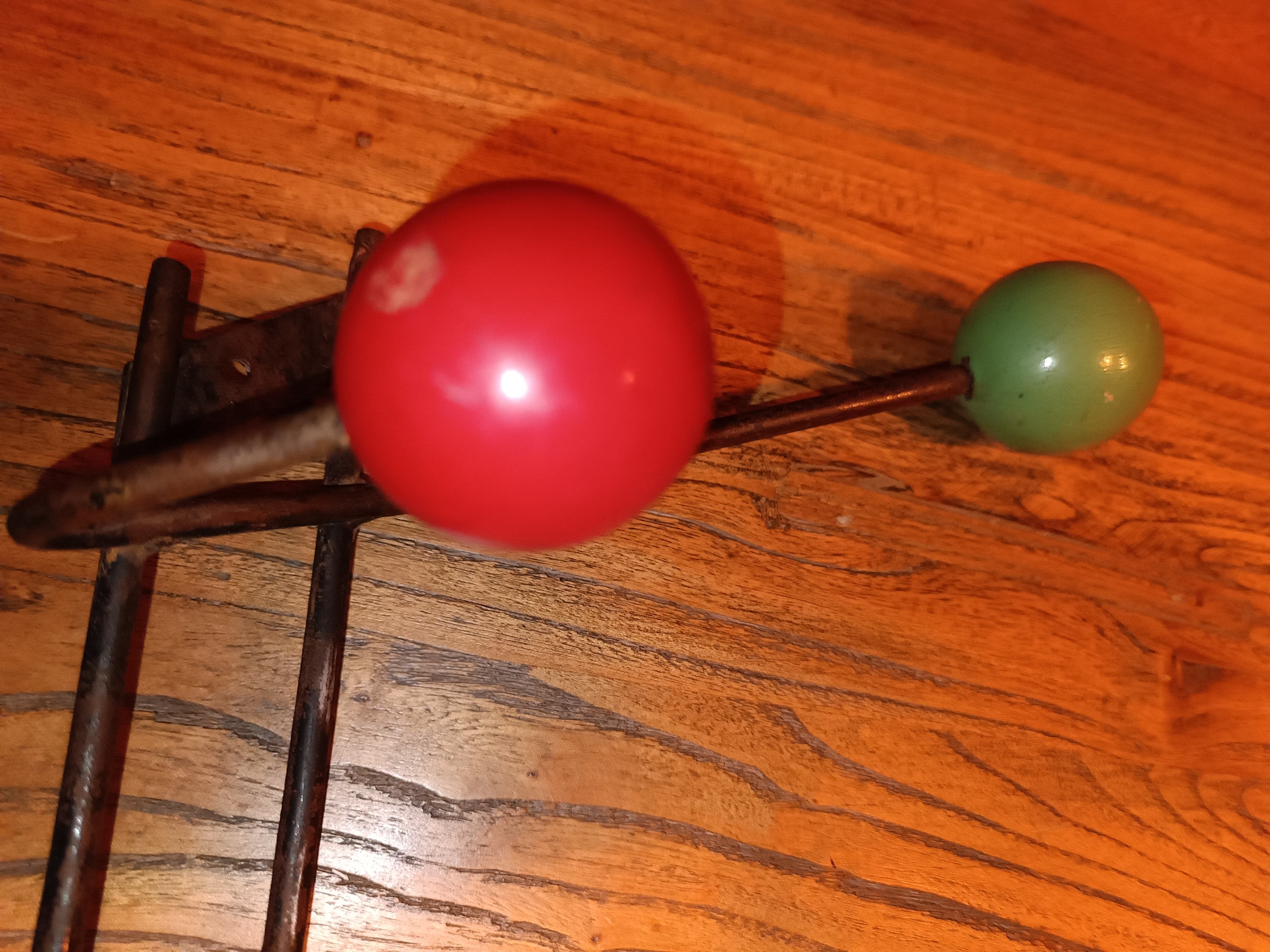 Vintage wall coat rack 8 balls