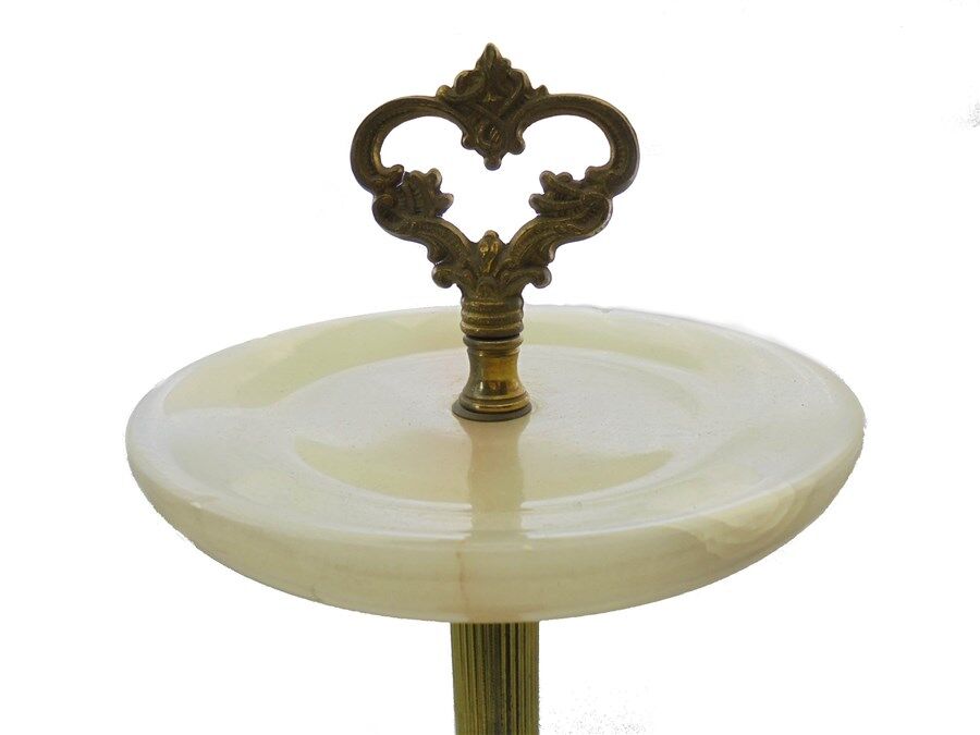 Marble ashtray on foot