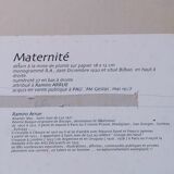 Drawing Bilbao 1920 monogrammed R.A Maternity