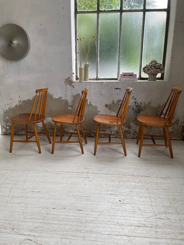 4 Scandinavian chairs Sweden Stolfabrik