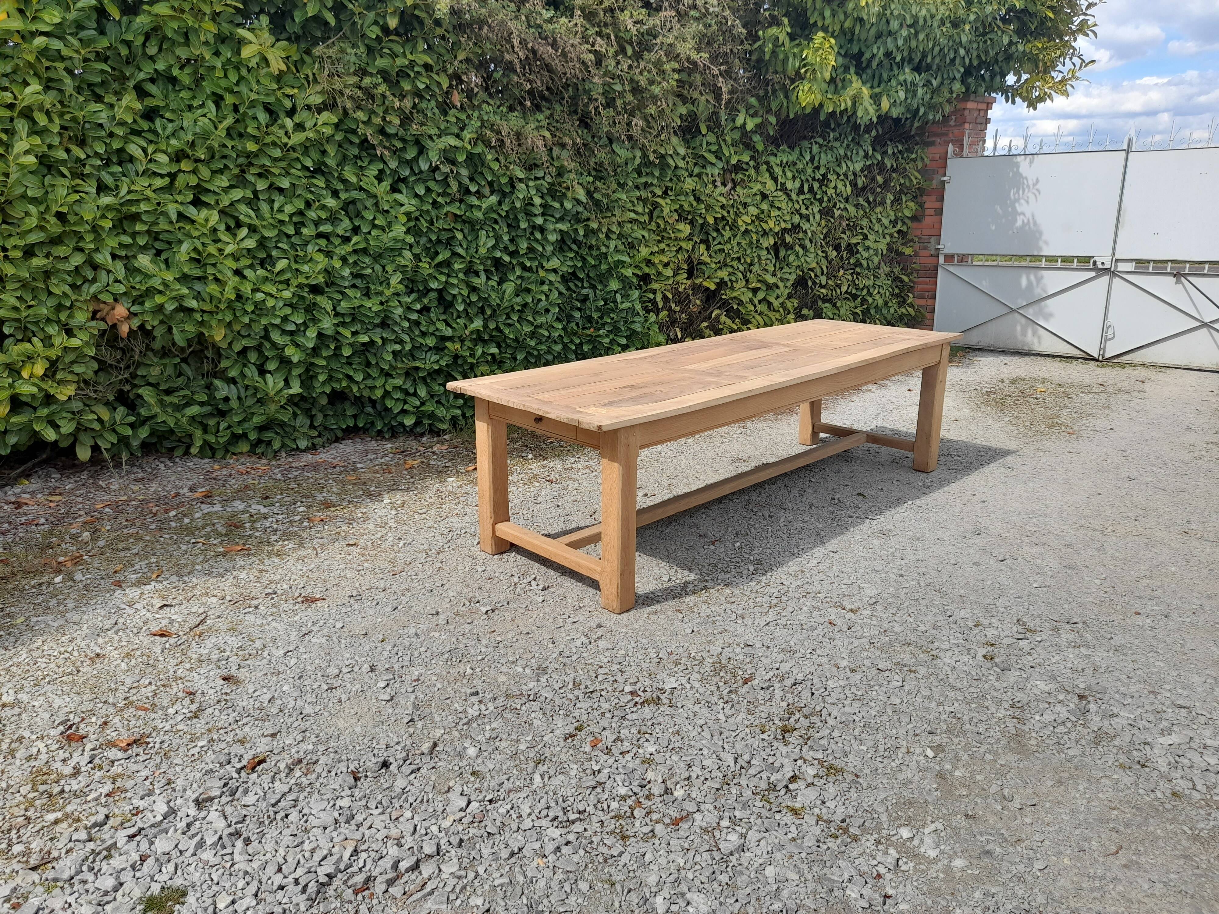 Oak farm table