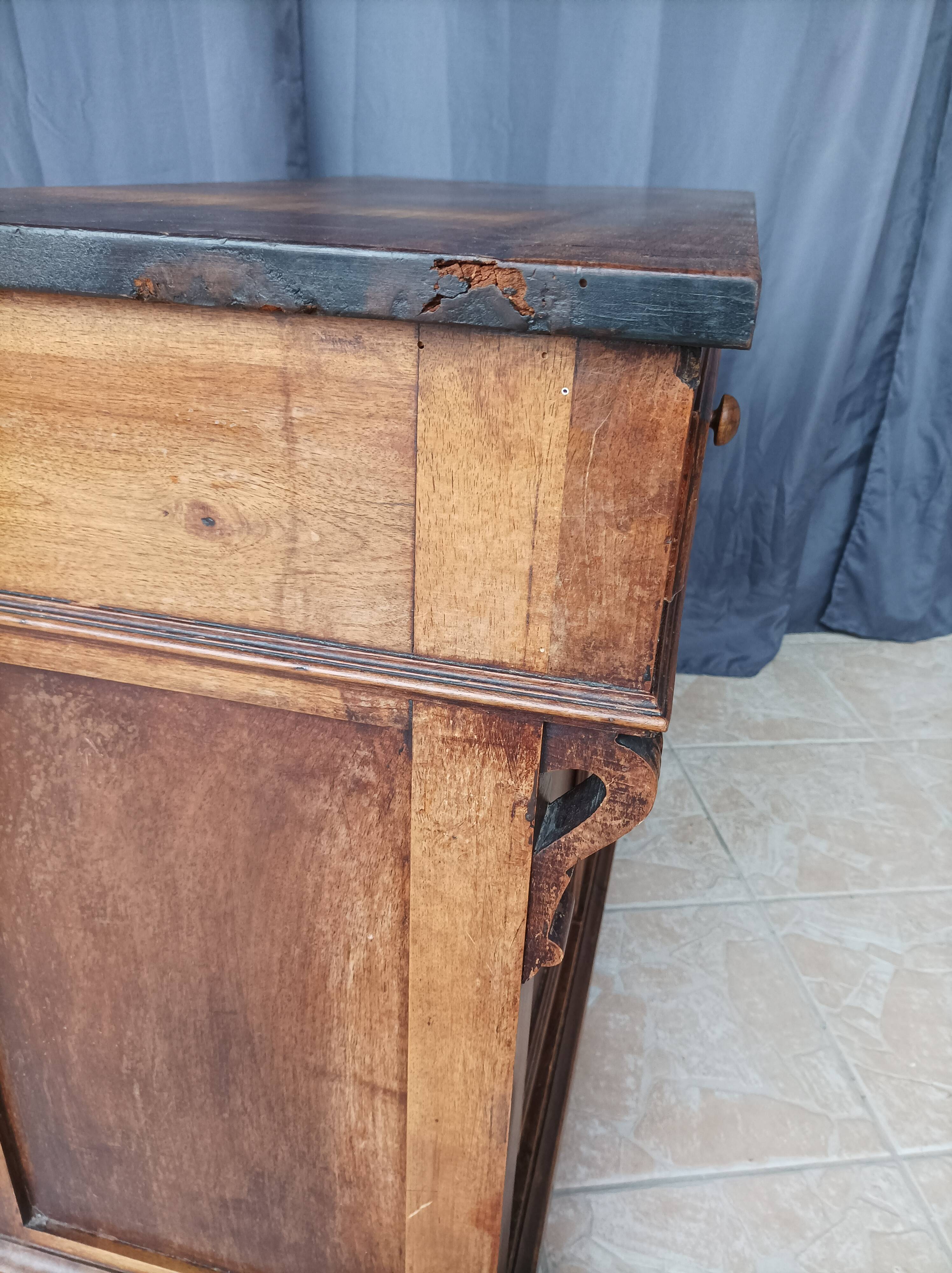 Low walnut sideboard