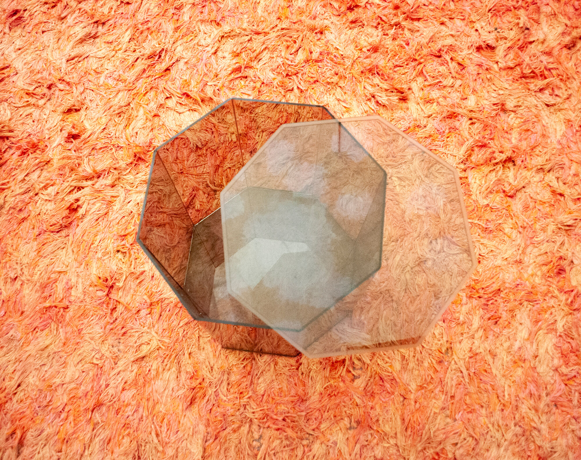 Plexiglas set two containers Italy 1970s