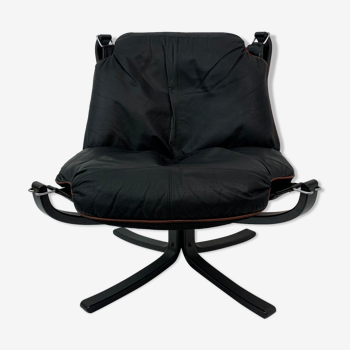 Falcon leather armchair by Sigurd Ressel for Vatne Møbler 1970s