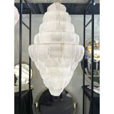 Luxury Imperial Transparent Diamanted Petals Murano Glass Chandelier – Simo