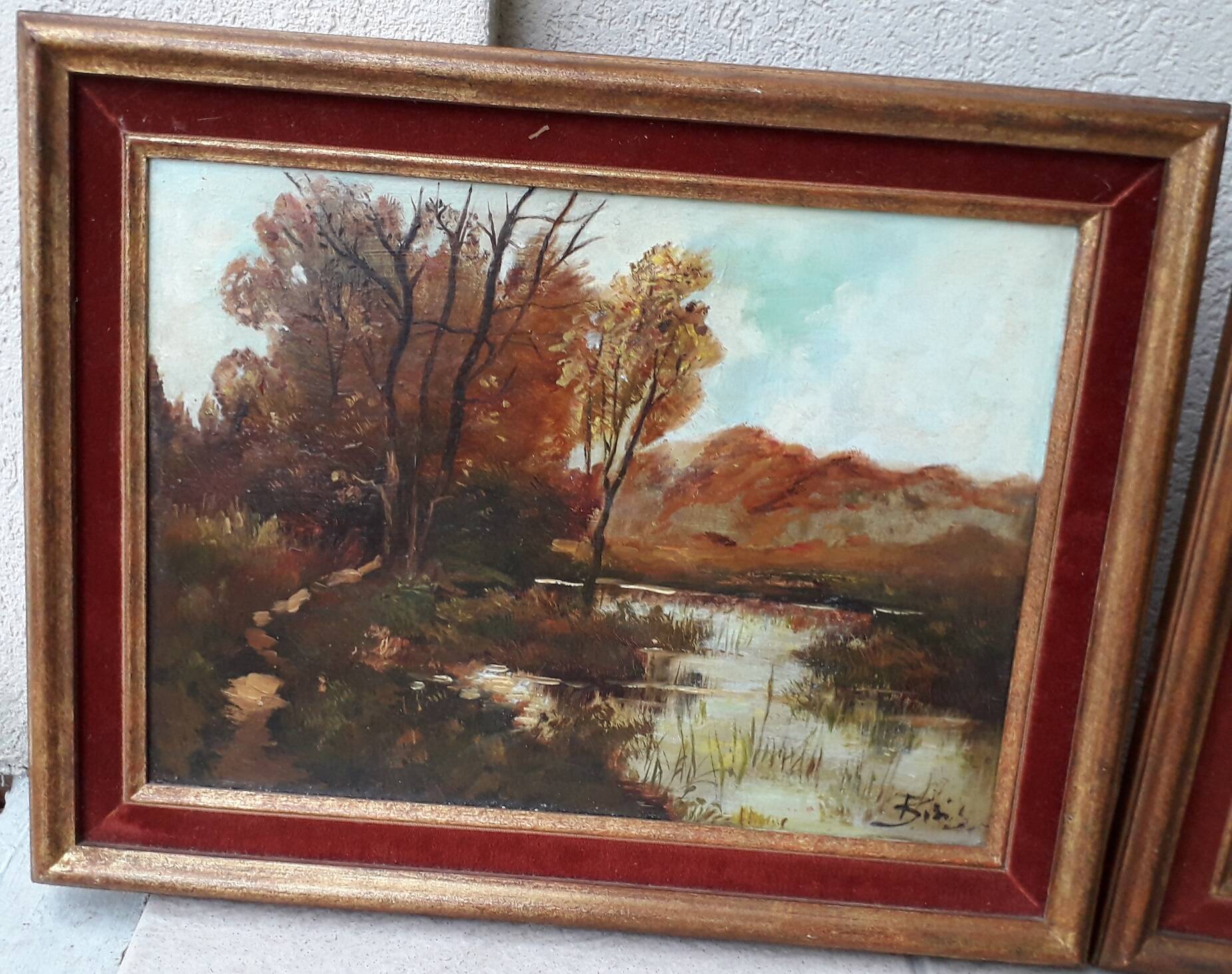 2 landscape paintings