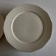 Set of 12 modernist ivory dinner plates in ironstone from 1940.