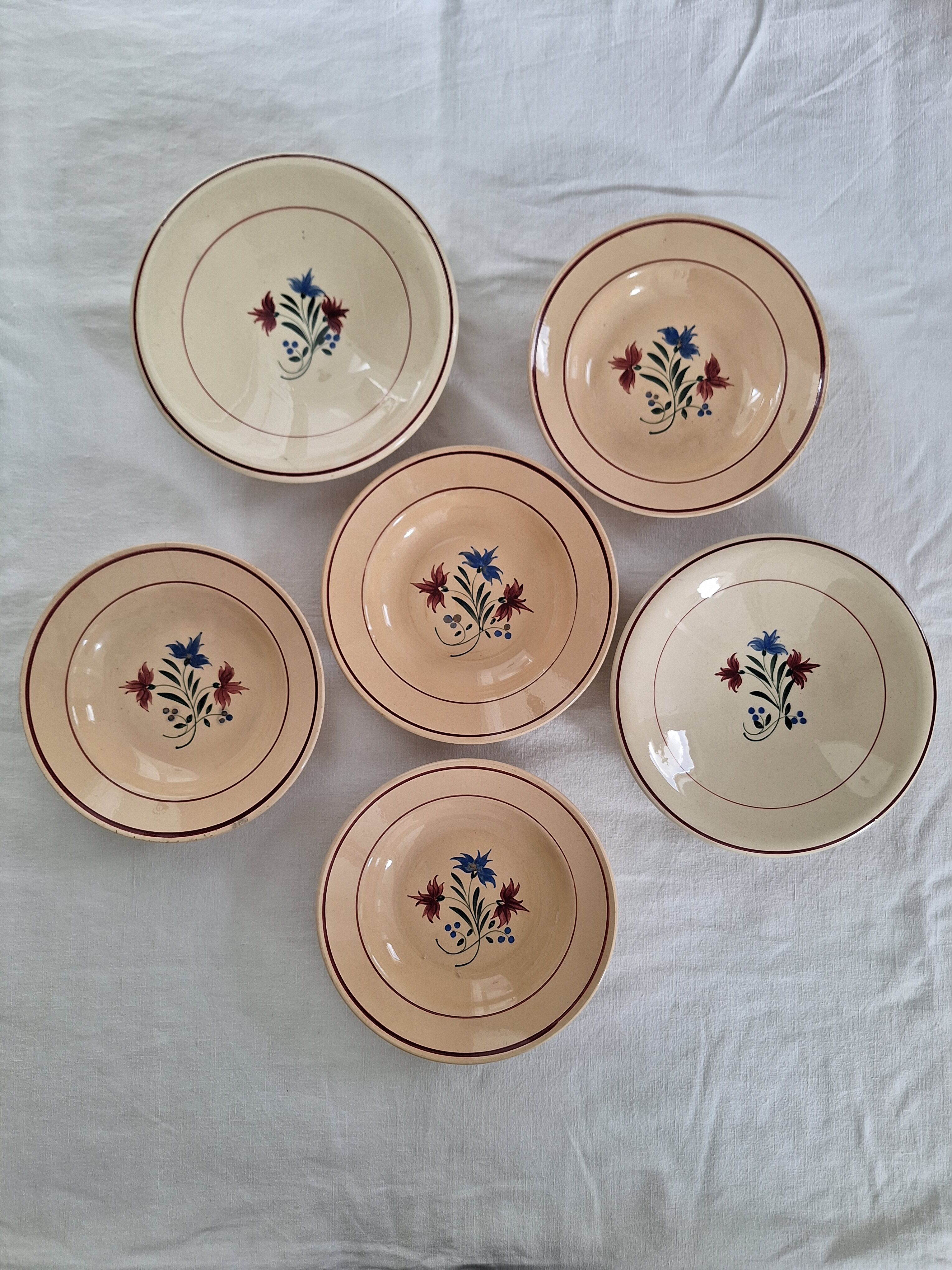 Vintage Luneville K&G plates