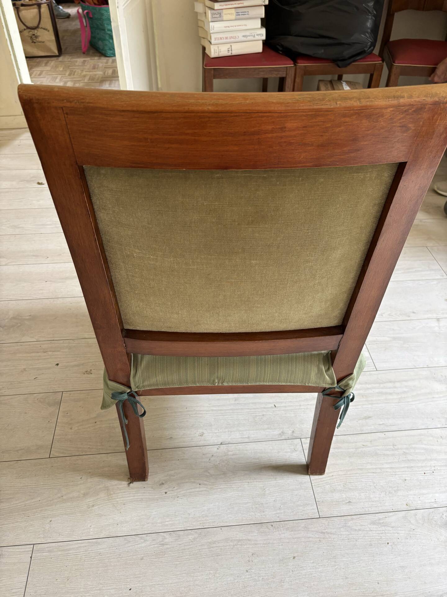 Empire armchair in carved wood