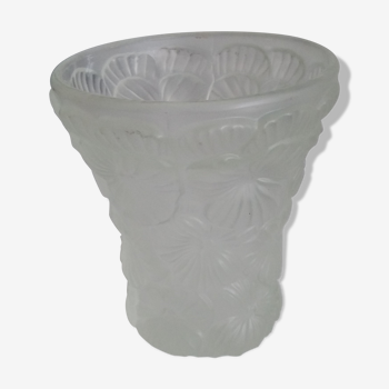 Art deco satin glass vase