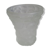 Art deco satin glass vase
