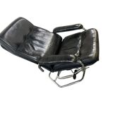 Vintage Danish leather lounge chair / armchair / single chair UNICO