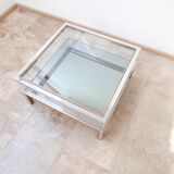 French mid-century vitrine coffee table