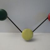 Vintage metal wall coat rack