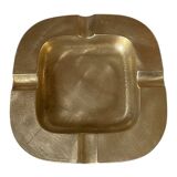 Cendrier carré en laiton vintage