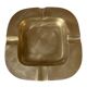 Vintage square brass ashtray