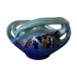 Cache-pot en faïence de luneville, keller et guérin année 1920 - art nouveau