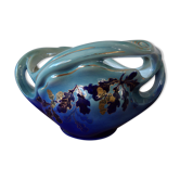 Earthenware pot cover from luneville, keller and guérin year 1920 - art nouveau