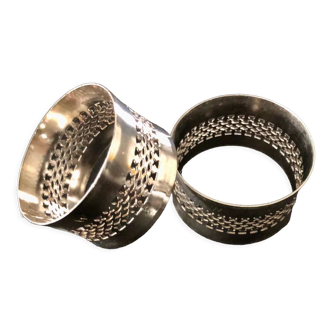 Pair of table napkin rings 60s