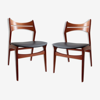Pair of Danish chairs model 310 by Erik Buck, 1960