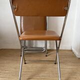Vintage chrome folding chairs