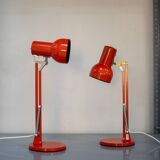 Danish Red Table Lamp by Lyskær Belysning