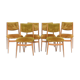Suite de 6 chaises vintage des années 1960