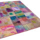 Handmade anatolian overdyed 169 cm x 243 cm multicolor patchwork carpet