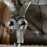 Pair of wrought iron pegs 1960