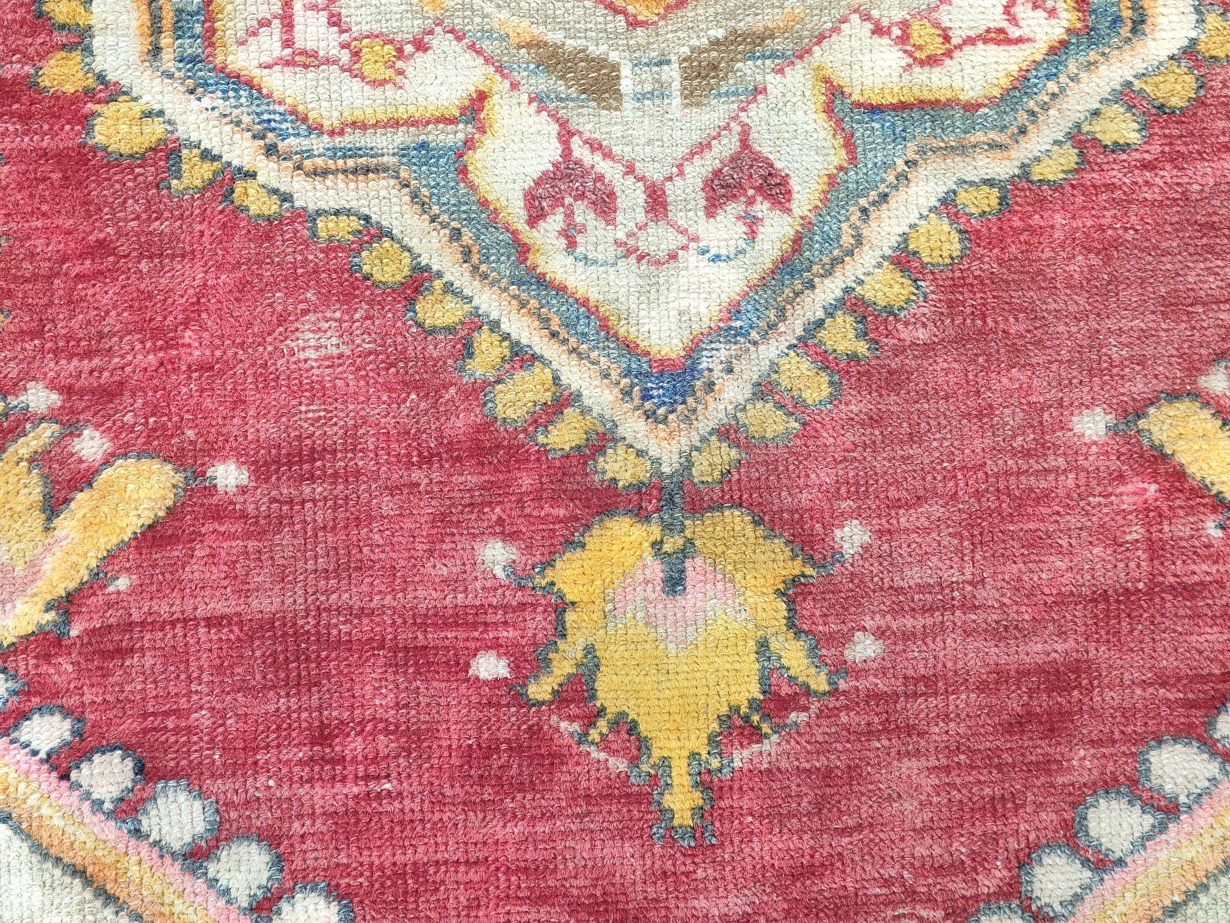 Tapis patiné orient laine fait mai 166 cm x 95 cm