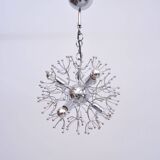 Sputnik ceiling lamp in chrome by Angelo Gaetano Sciolari, 1970s