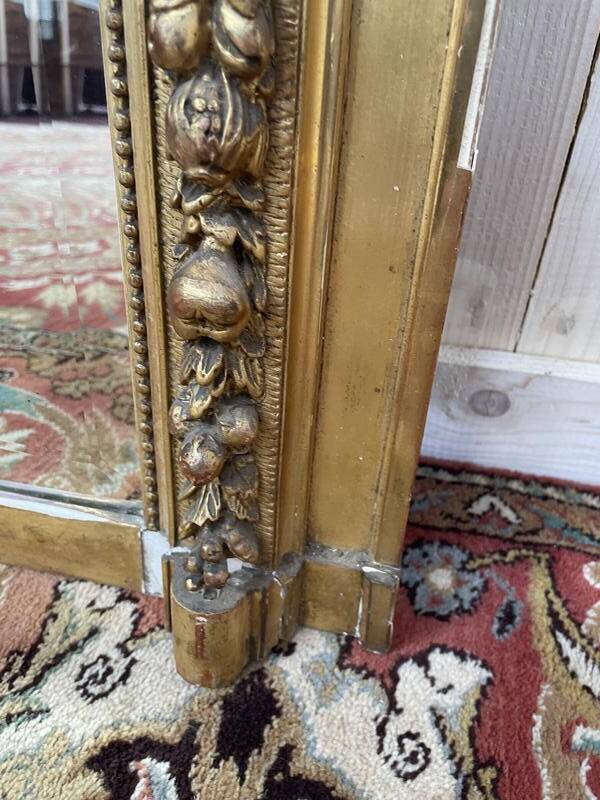 Miroir - Trumeau style Louis XVI époque  Napoléon III