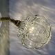 Vintage glass globe wall light
