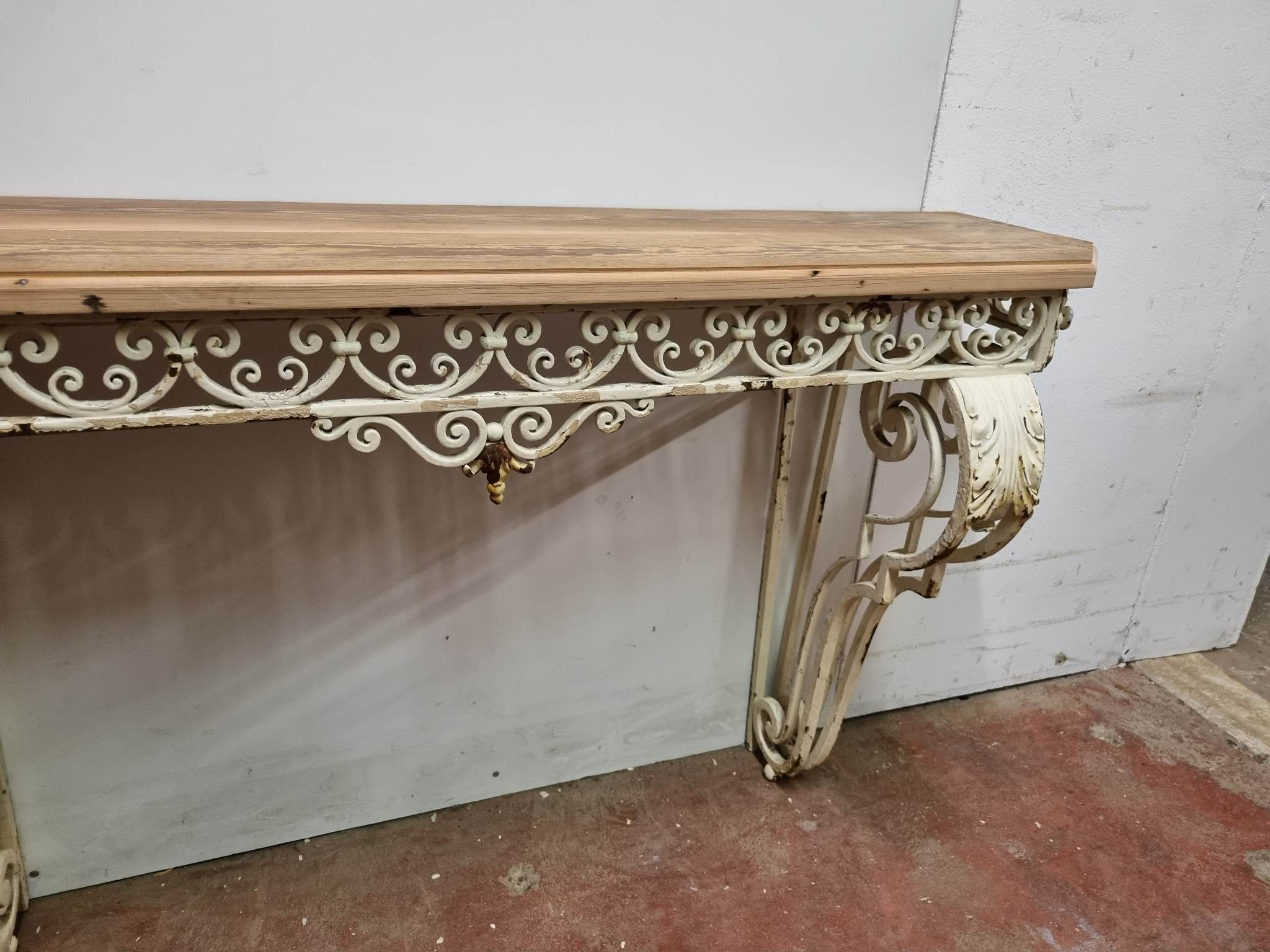Art Deco wrought iron console