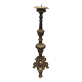 Large Baroque Style Brass Altar Candlestick