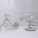 vintage glass covered candy box