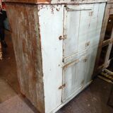 Buffet ancien meuble teck patine origine artisanat inde tha-in-daga