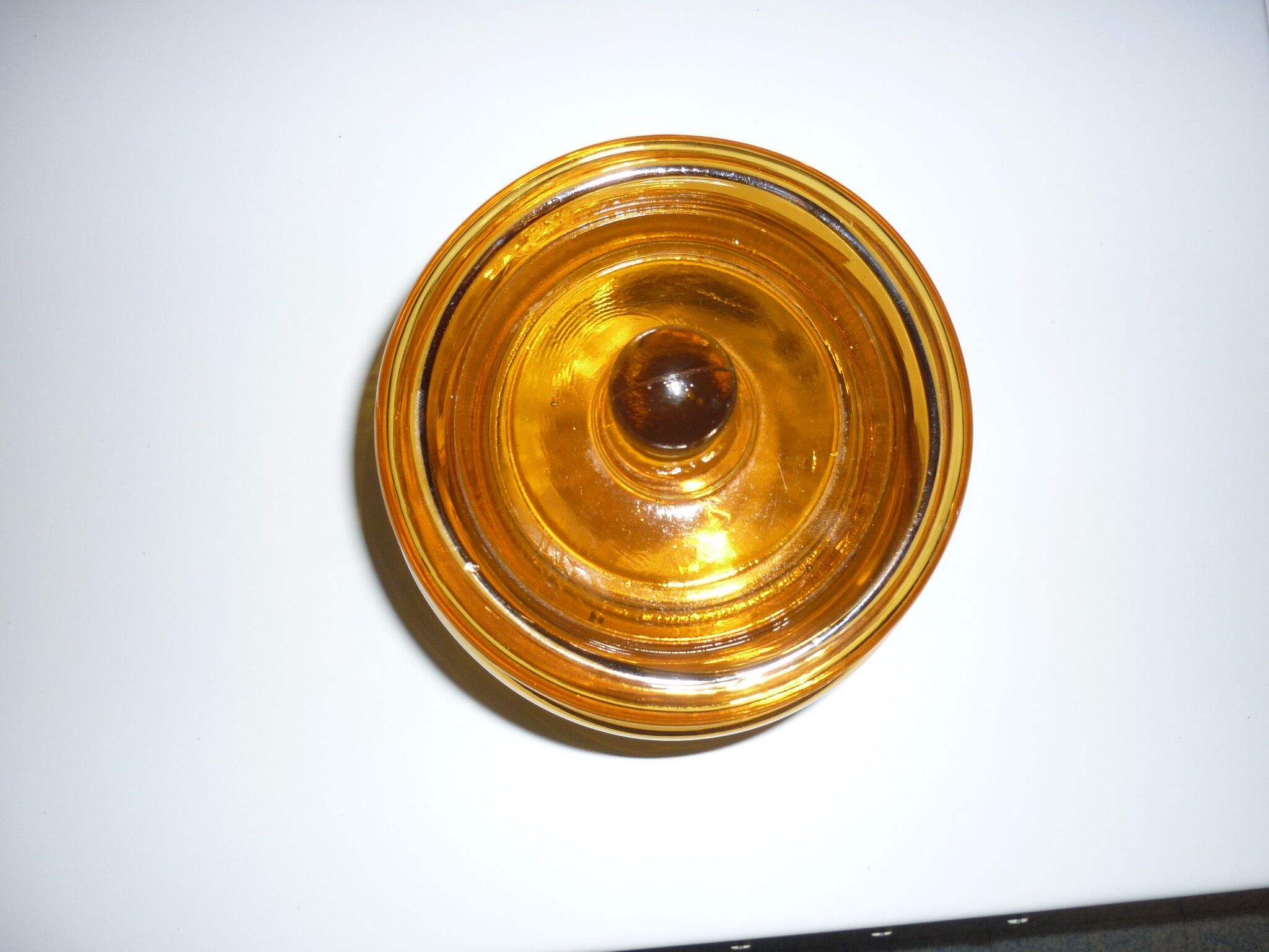 Amber clear glass candy