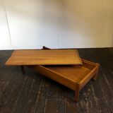Table basse en teck scandi design Conran Ottoman