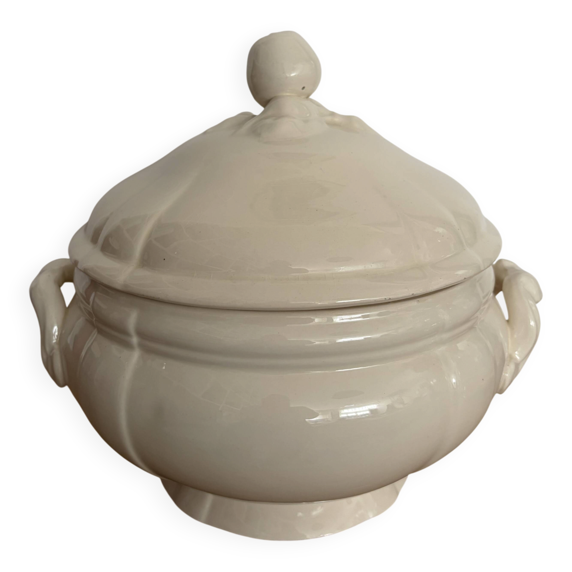 Ivory Sarreguemines soup tureen
